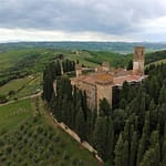 Badia a Passignano - view from drone